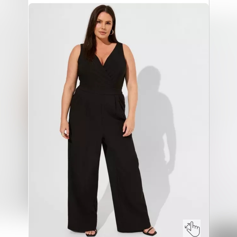 NWT TORRID Elegant Black Sleeveless Jumpsuit- Size 20